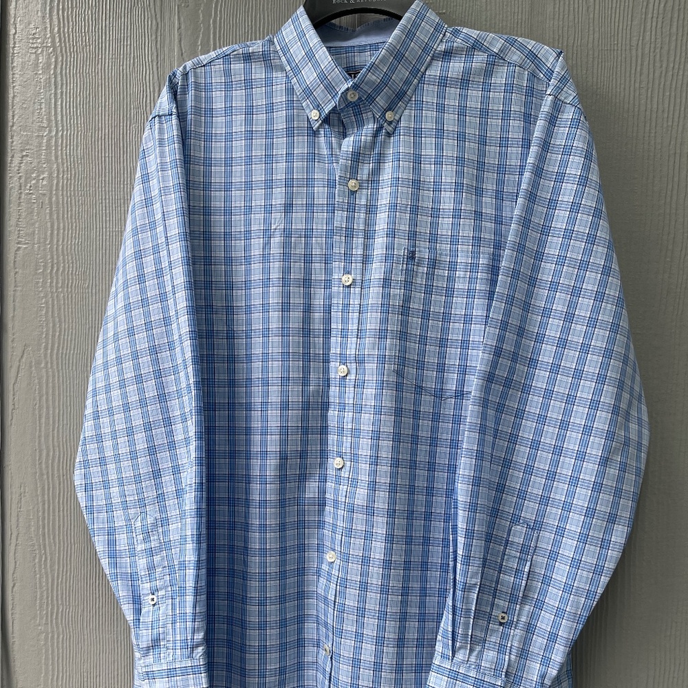 IZOD Men's Button Down Long Sleeve Shirt Size M
